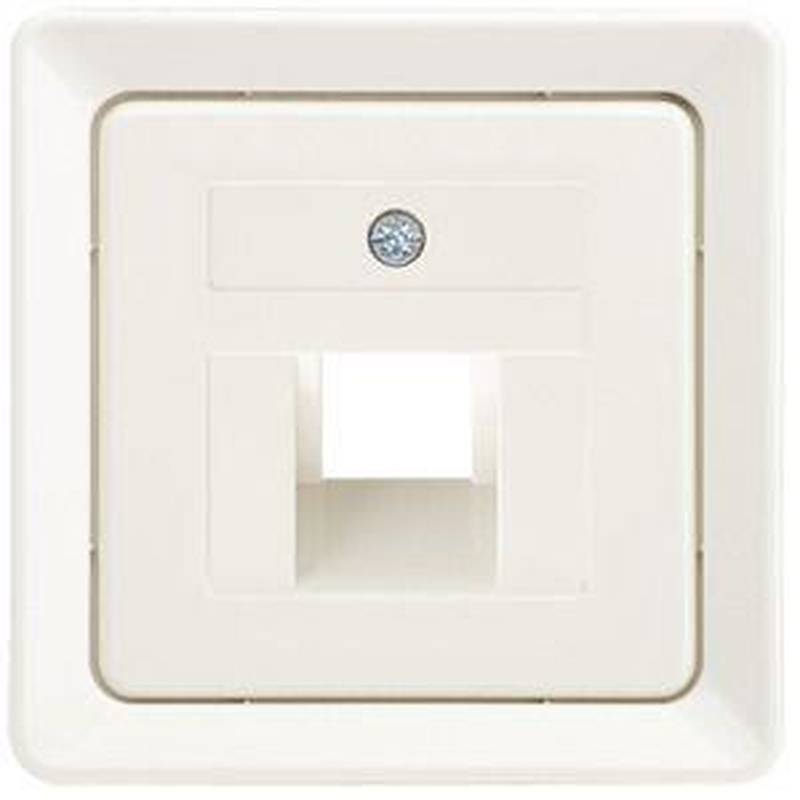 ELSO, Centrální deska 1 x RJ45, kat.3/5, perlově bí