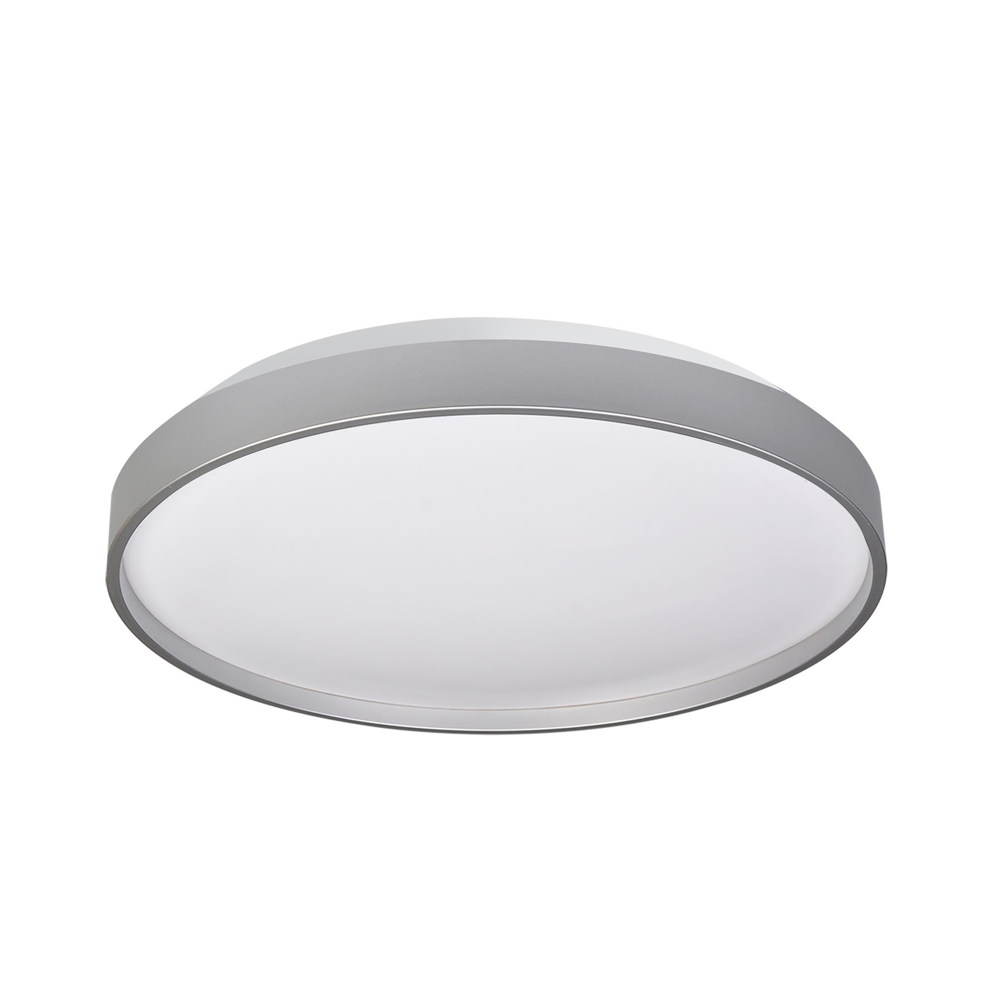 Nástěnné a stropní LED svítidlo LED-POL Nube Silver 36W neutrální bílá