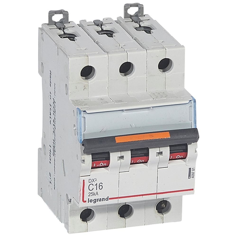 Jistič třípolový LEGRAND 409781 DX3 3P C16 25KA