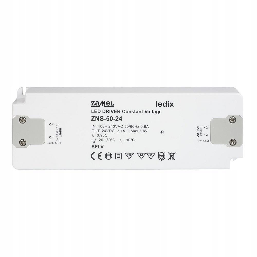 Zdroj napájecí ZAMEL LEDIX LED 50W, 24V
