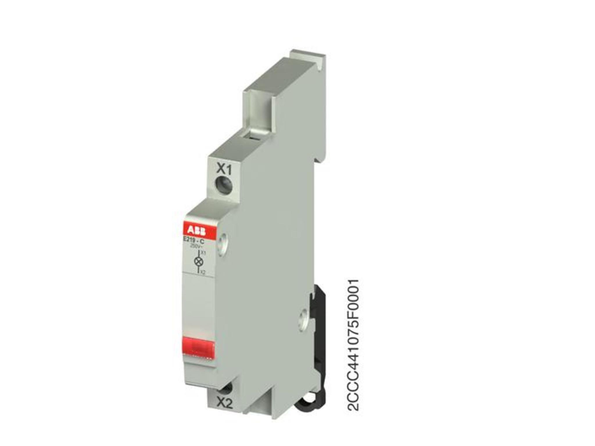 ABB 2CCA703421R0001 E219-C48, Signálka ,12-48V~=,červená