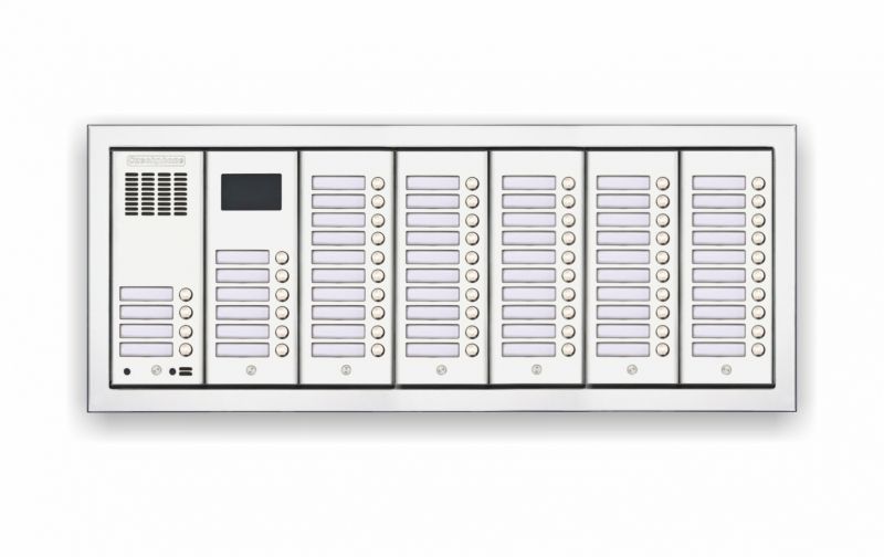Tablo zvonkové CZECHPHONE 4004005559, DUO+, 60 jmenovek, MIFARE, zápustné, 7 modulů