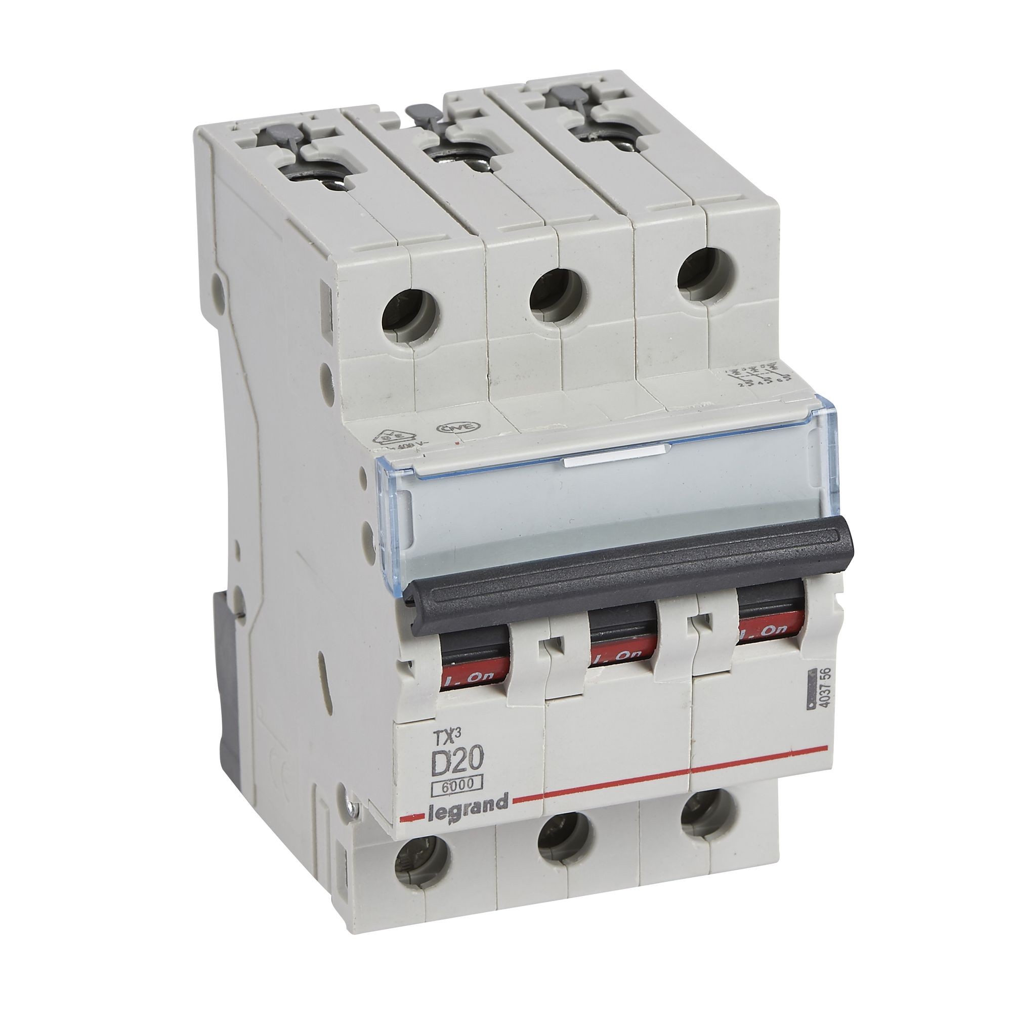 Jistič třípolový LEGRAND 403756 TX3 3P D20 6000A