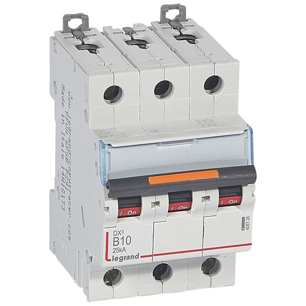 Jistič třípolový LEGRAND 409728 DX3 3P B10 25KA