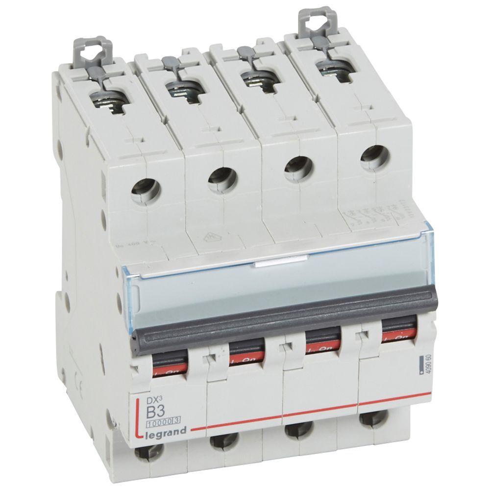 Jistič čtyřpolový LEGRAND 409060 DX3 4P B3 10000A/16KA