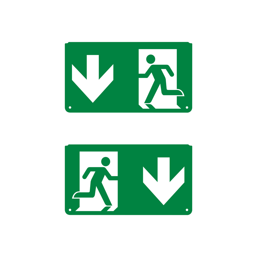 Piktogram LEDVANCE EM EXIT PICTO DOWN EUE