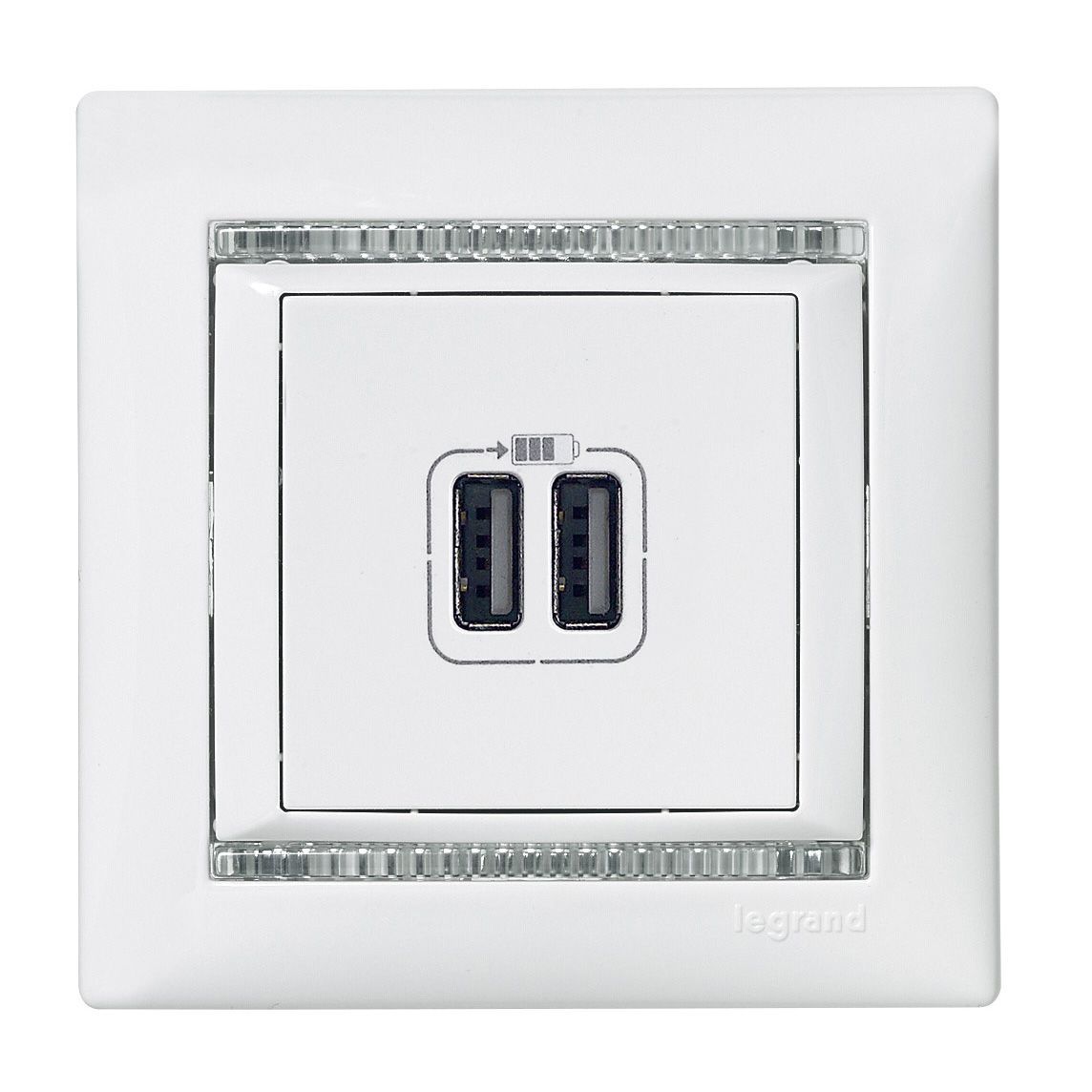 LEG 770470 VA 2XUSB NABÍJEČKA BÍLÁ