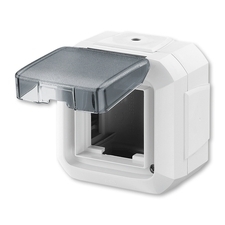 ABB 3903N-C06541 B Krabice nástěnná pro přístroje 45x45, s víčkem, pro průběž. mont., IP54 IPxx