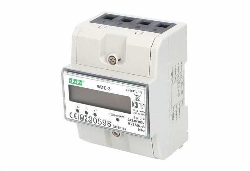 Elektroměr trojfázový WZE-3 MID 1619110