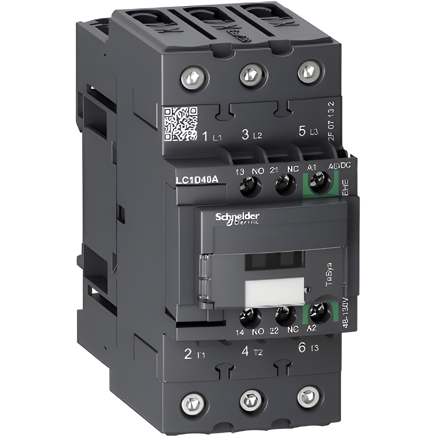 SCHN LC1D40AEHE TeSys D Green 3P AC-3 40A 48 - 130V AC/DC