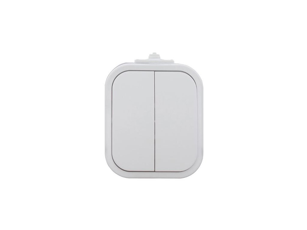 Spínač sériový TIMEX WNT-2B2 1850009, řazení 5, IP54, bílá