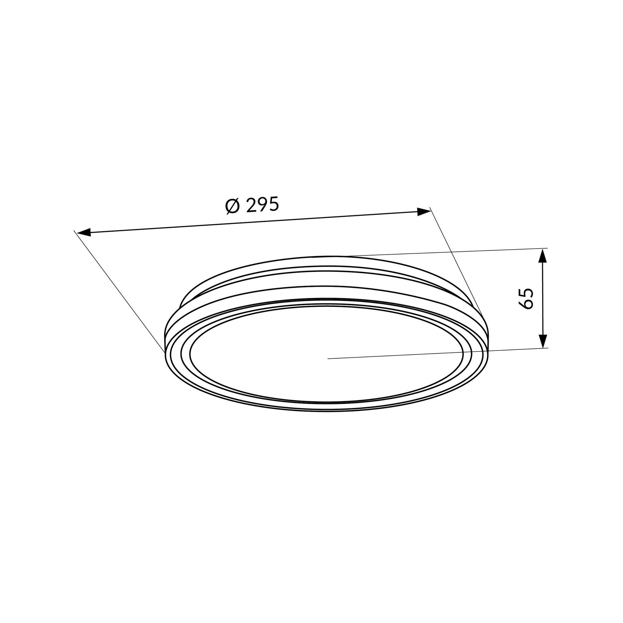 LED svítidlo stropní LED-POL ORO PARGO LED 18W CCT B
