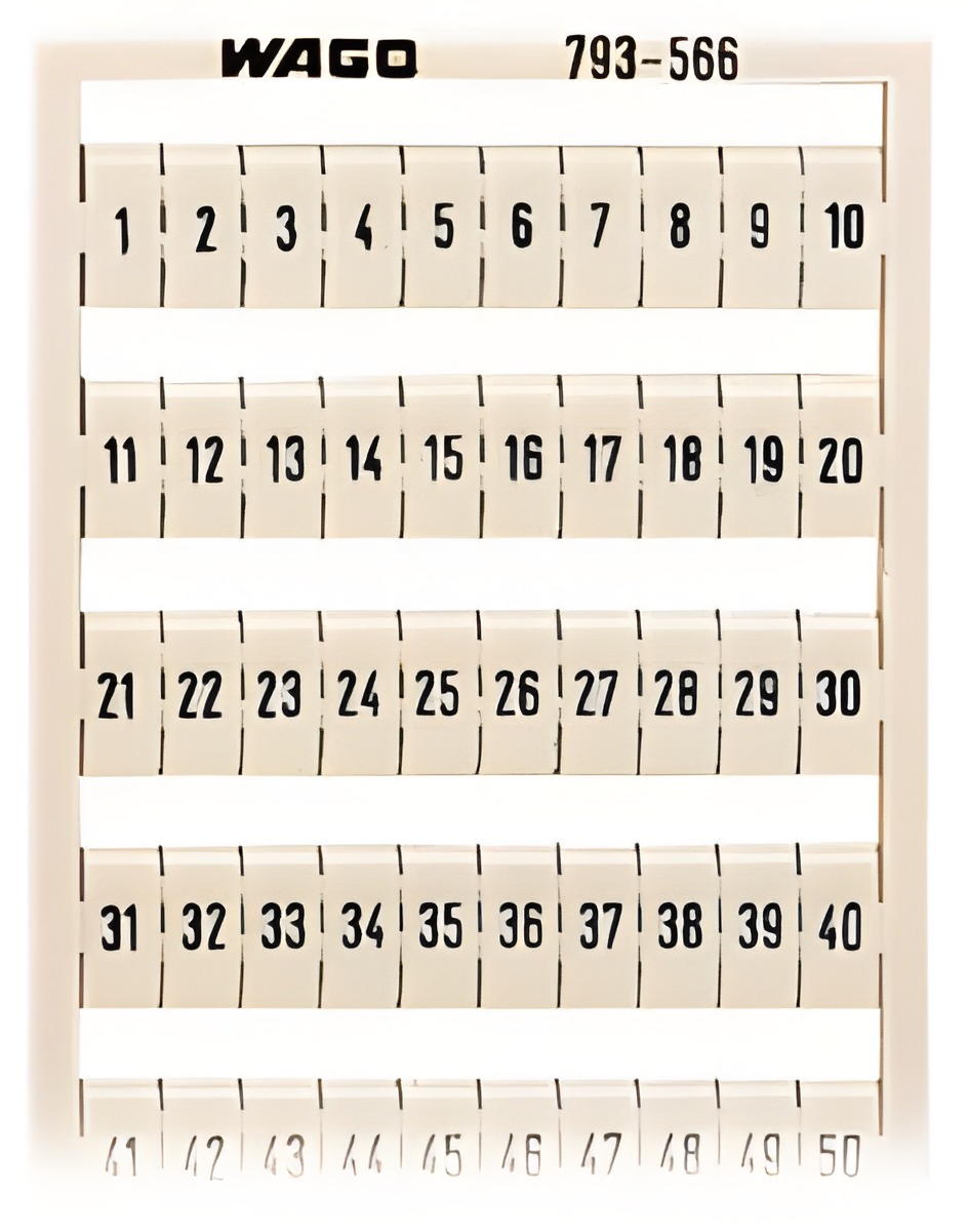 WAGO 793-566 Popisovací karta WMB