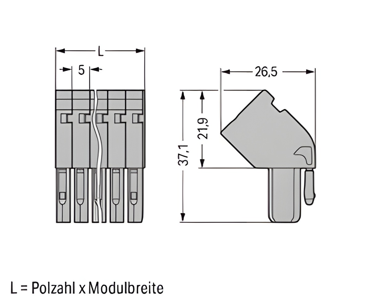 WAGO 769-101/022-000 1vodičová pružinová svorkovnice