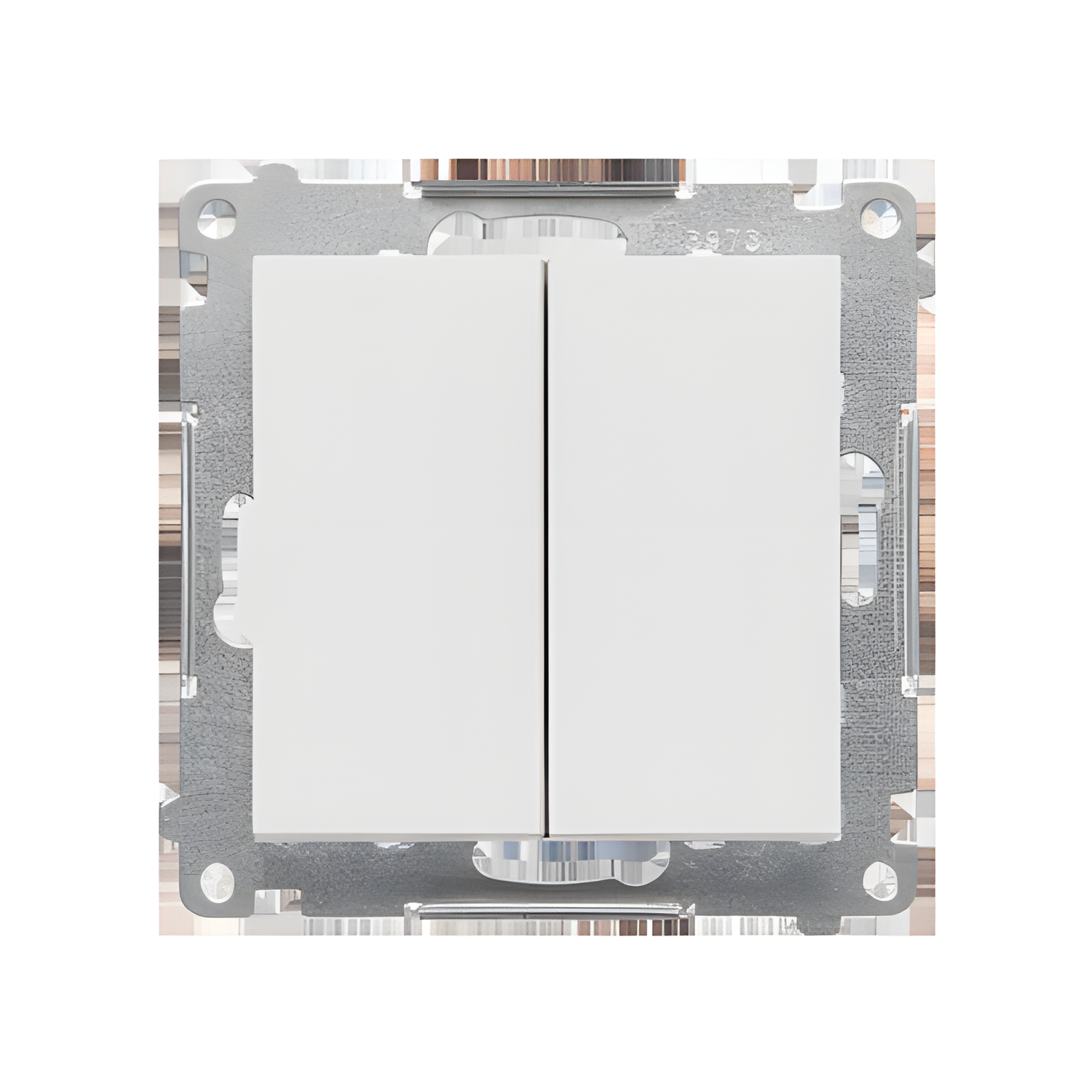 Přepínač křížový č.7So+7So SIMON 55 TW7/2L2.01/X/114, orient. LED, bezšr., světle šedá mat