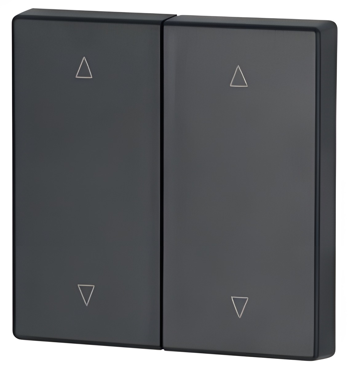 EATON  147620 Kryt RF tlačítka 2x1/2 55x55mm, Nahoru-dolů,  Antracitová, matná