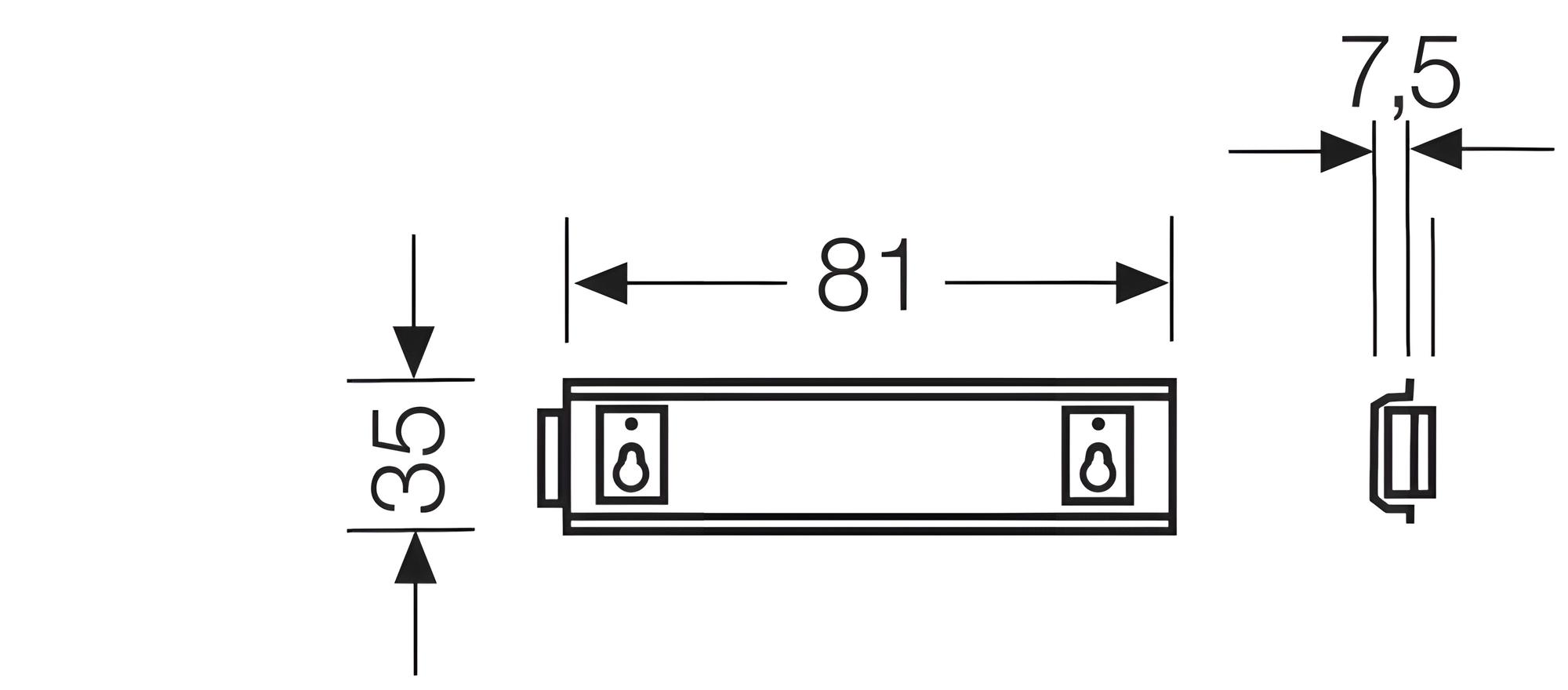 HEN KG TS 01 Lišta DIN pro KG 9001