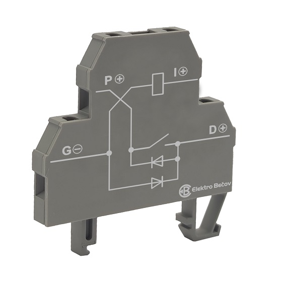 BEČOV A128209 Svorka RSE KT U 8A - 30V DC , 30V DC(ovl.)