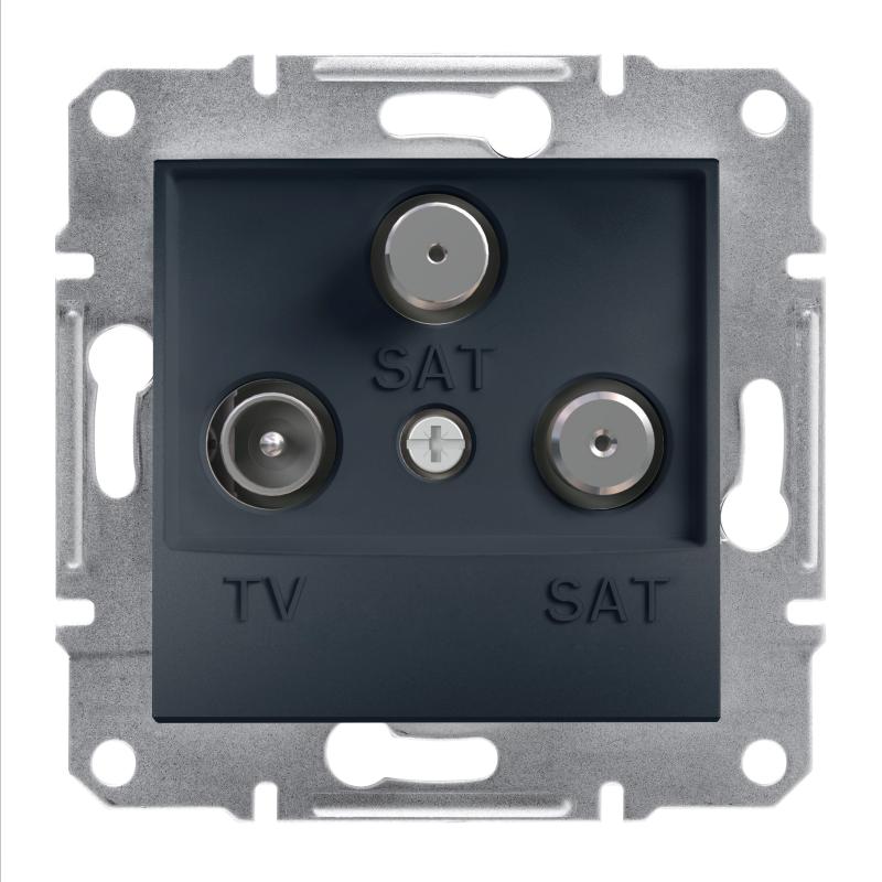 SCHN EPH3600171 Asfora - Zásuvka TV-SAT-SAT, koncová, antracit