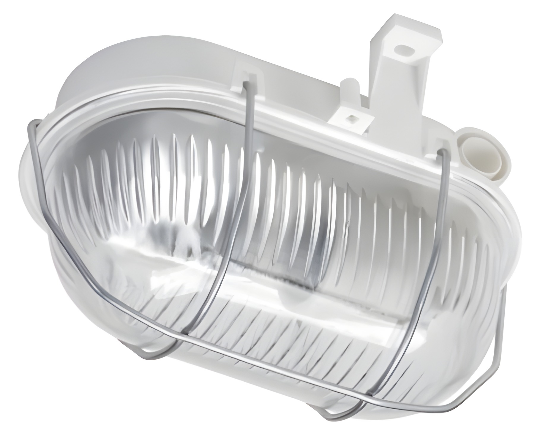 Svítidlo LENA OVAL 60, prismatic, šedá, 1x42W GLS, E27, IP44