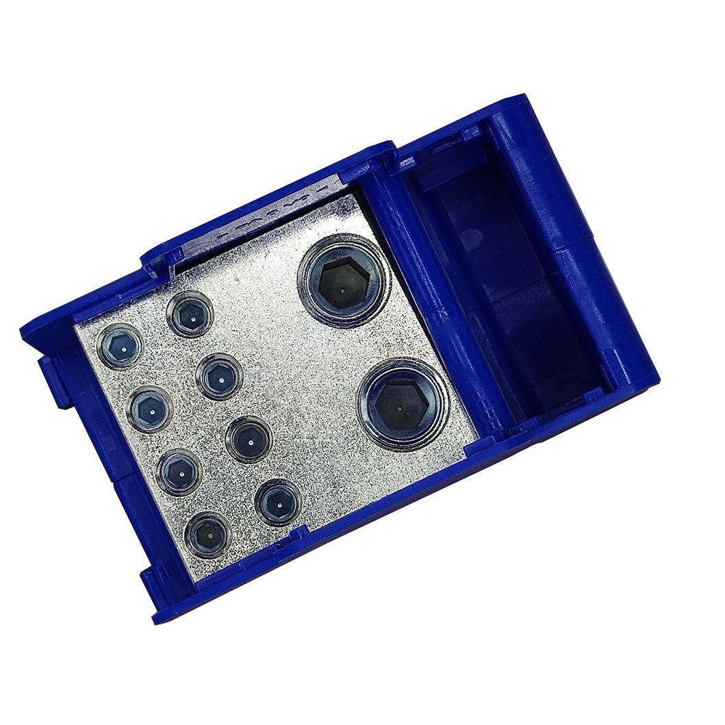 BEČOV UB2120BK12 Distribuční blok DTB 2x120/8x35 modrý