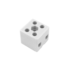 EL 1000070 Svorkovnice keramická AK 2/15 BI (2-1602-2), 2pól., 2x10mm2, 32A, T350, porcelánová (bílá