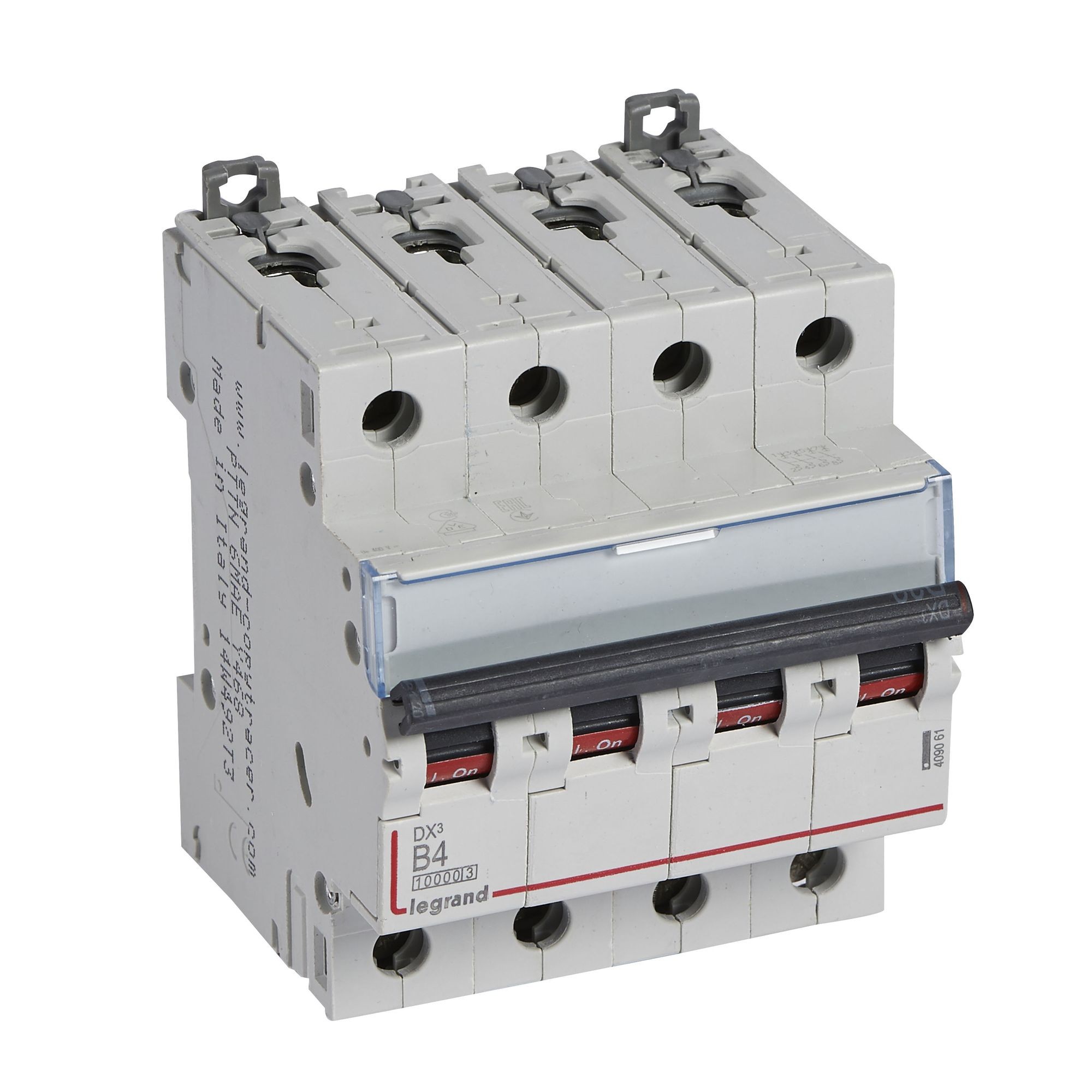 Jistič čtyřpolový LEGRAND 409061 DX3 4P B4 10000A/16KA