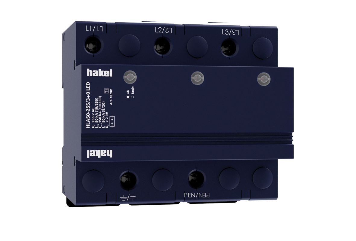 HAKEL 10981 HLA50-255/3+0 LED SPD typ 1