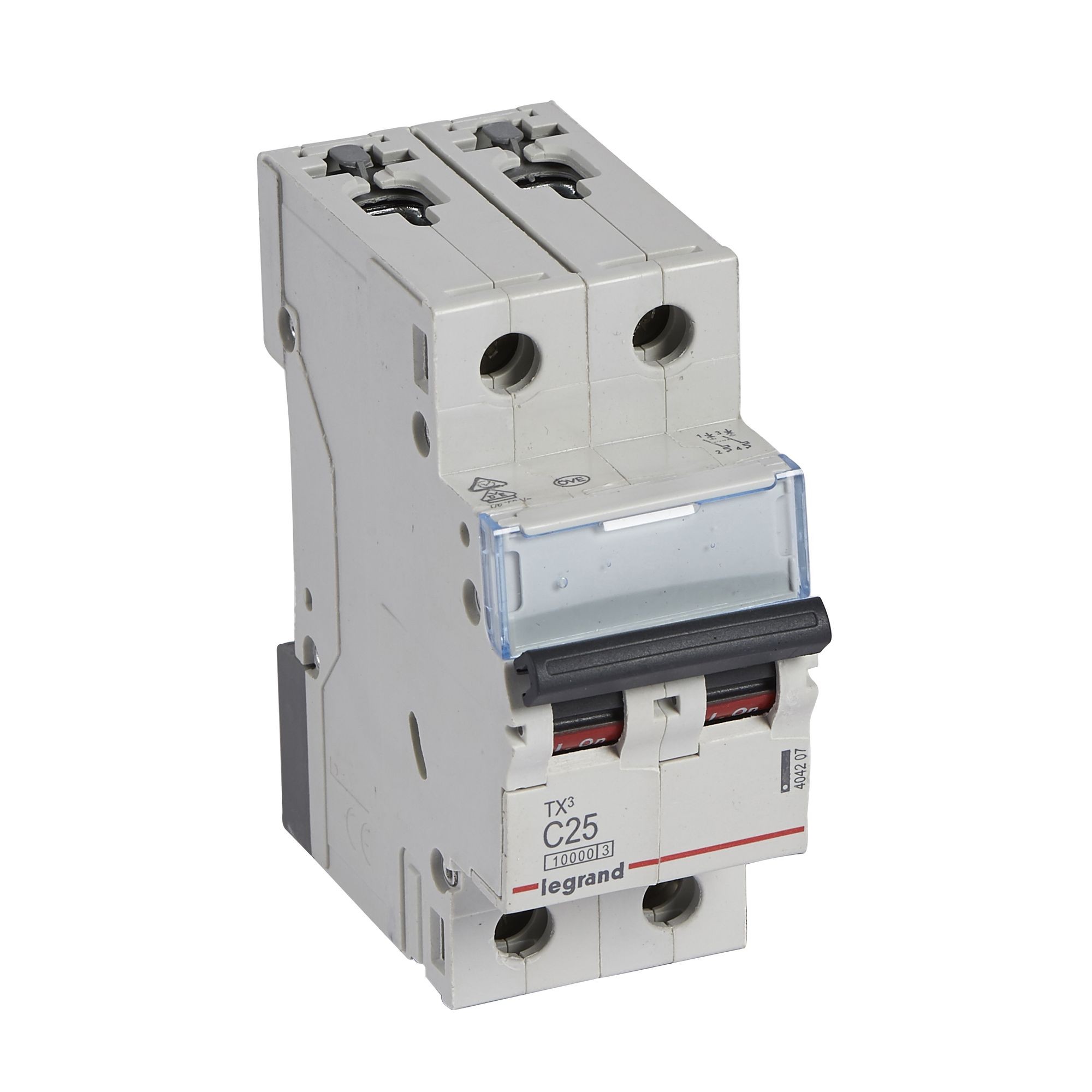 Jistič dvoupolový LEGRAND 404207 TX3 2P C25 10000A
