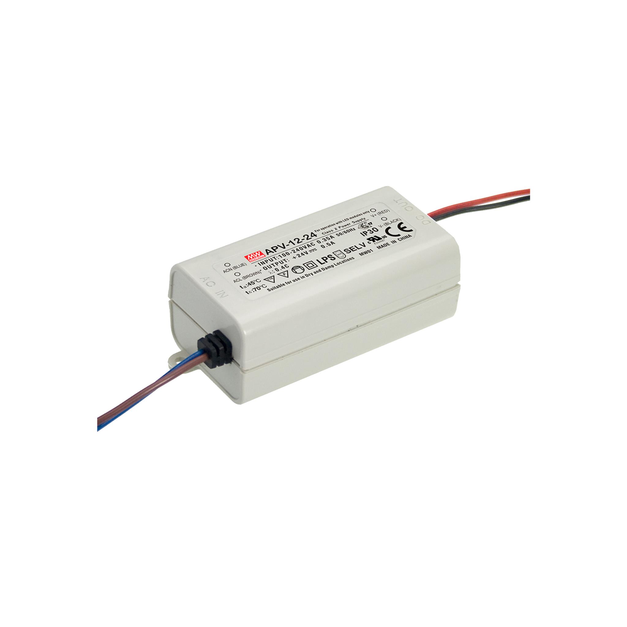Napájecí zdroj LED GREENLUX LED napájecí zdroj MEAN WELL APV-12-12V-IP30-MW