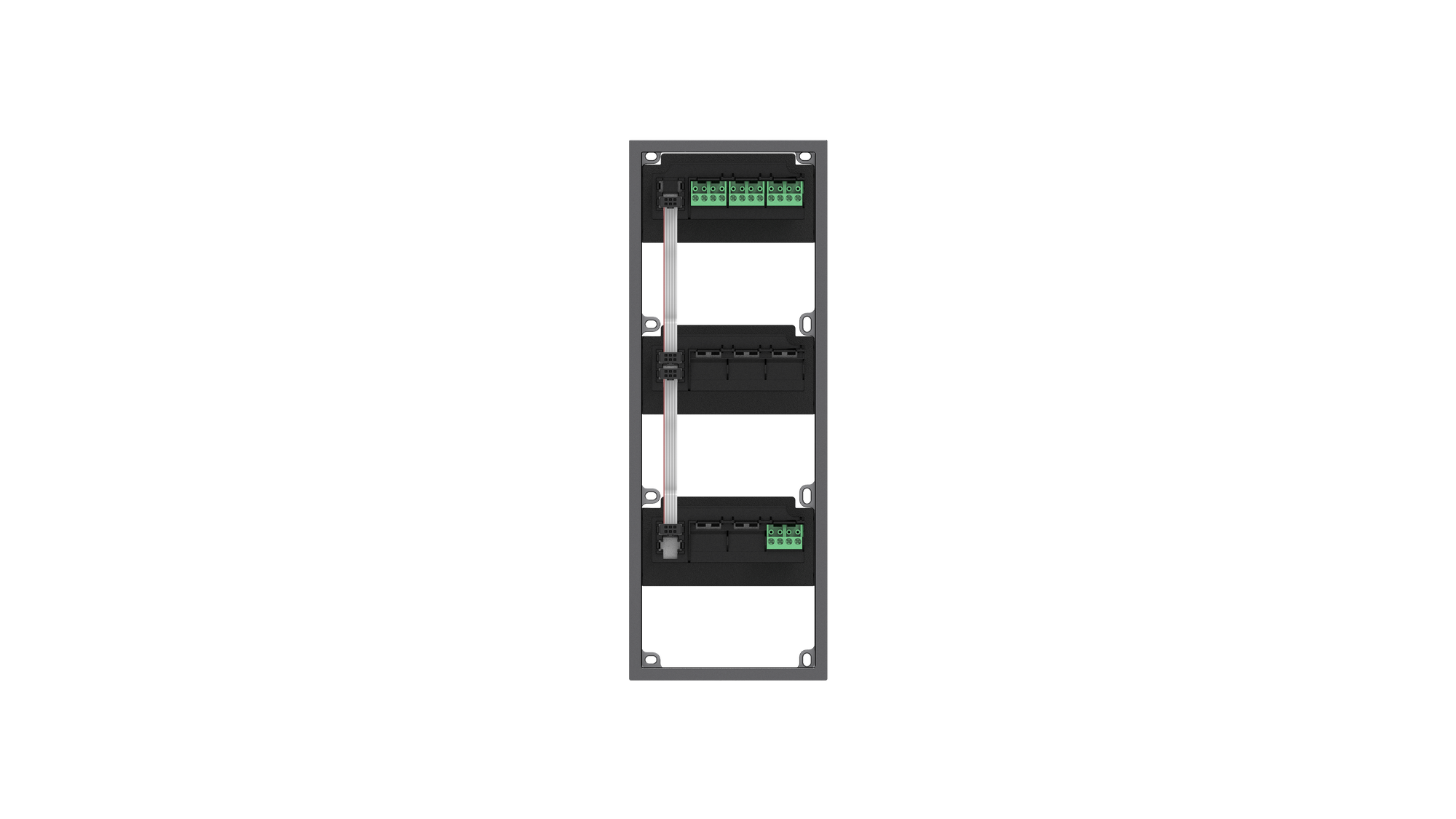 CZPHONE 5005005007 DV: GA3-S - Box na zeď pro 3 svislé moduly - pro modulární tablo v systému DV ePa