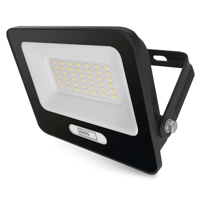 EMOS LED reflektor GLARO 30W, černý, IP65, 3000 lm, neutrální bílá 1531223400