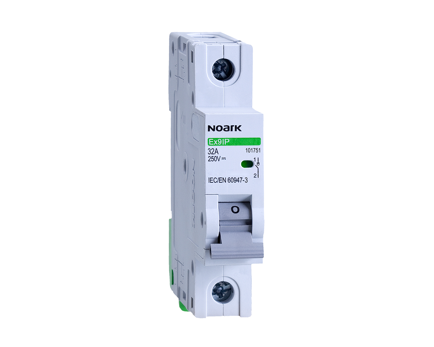 Vypínač DC NOARK 101751 Ex9IP 1P 32A šířka 1 modul, 1pól, 32A