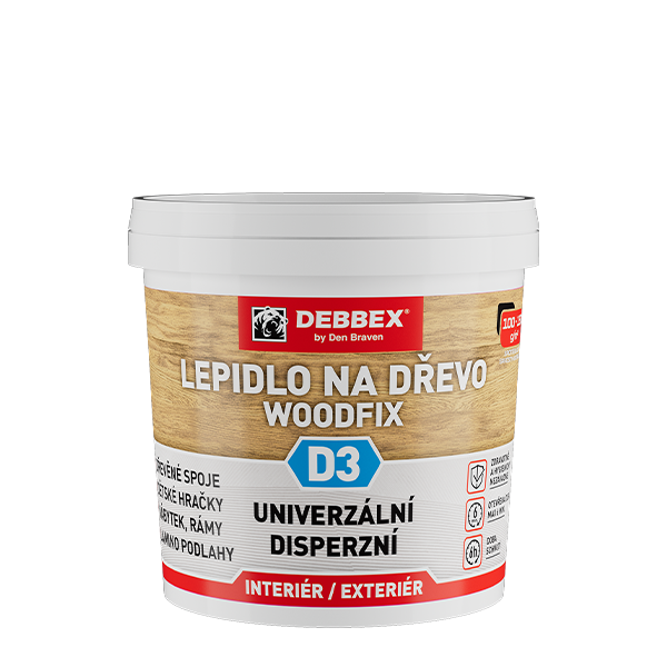 Lepidlo na dřevo DEBBEX 50233FF Woodfix D3 1kg