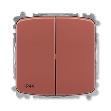 ABB 3559A-A52940 R2 Přepínač dvojitý střídavý, s krytem, řazení 6+6, IP44, bezšroubové svorky 25-IP