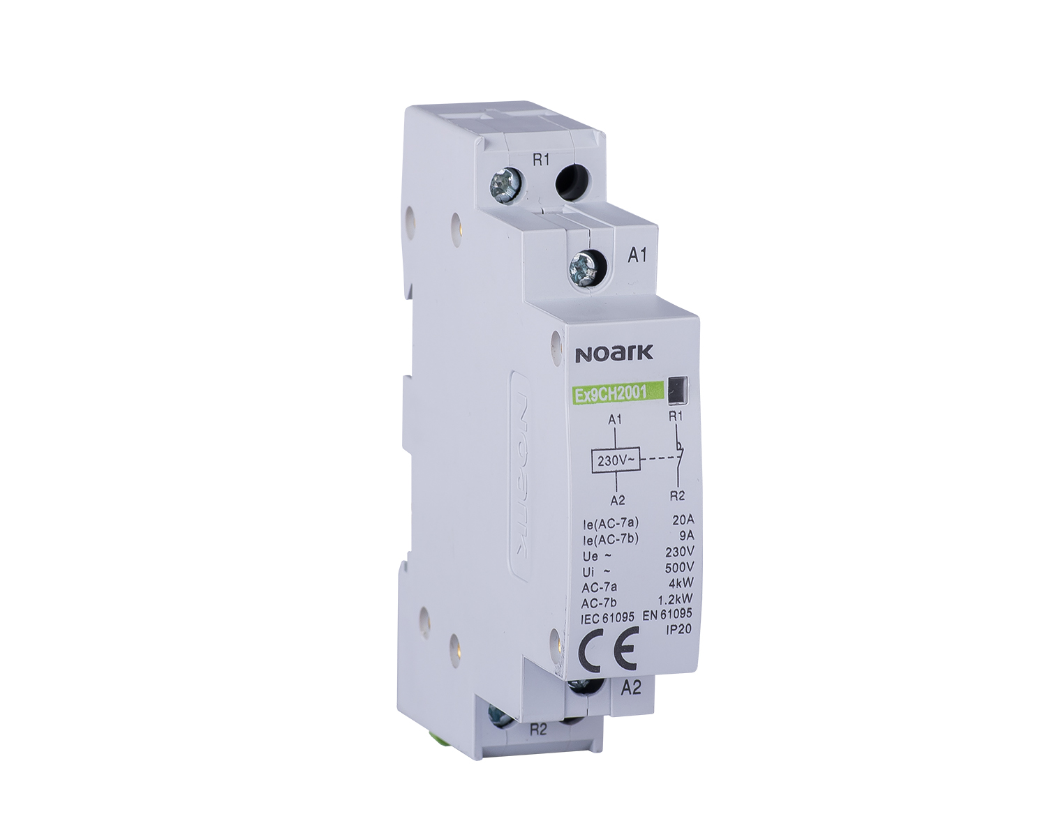 Instalační stykač NOARK Ex9CH20 20 24V 50/60Hz 20A 2NO