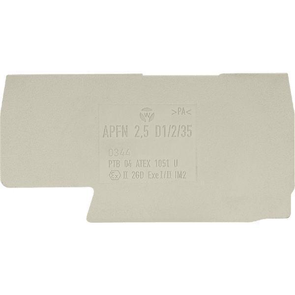 07.312.6955.0 Koncová deska APFN 2,5 D1/2