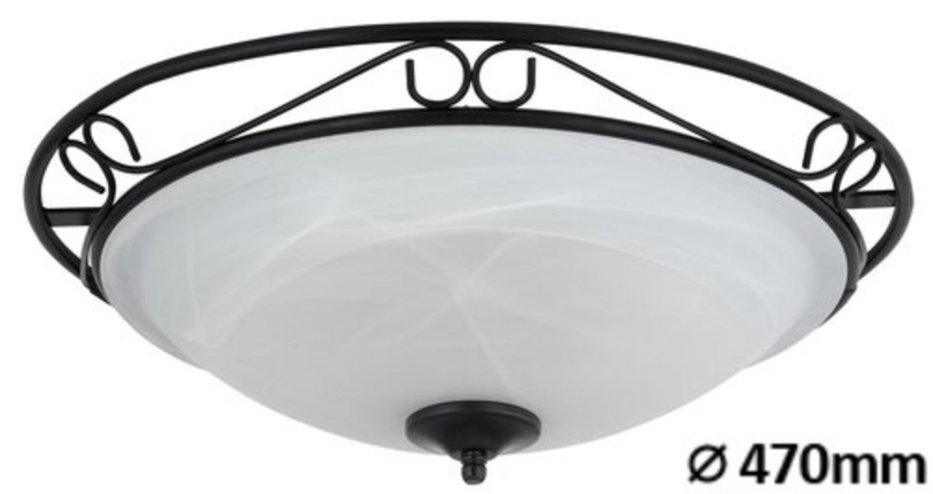 Stropní svítidlo Athen černá E27 3×60W RABALUX 3723