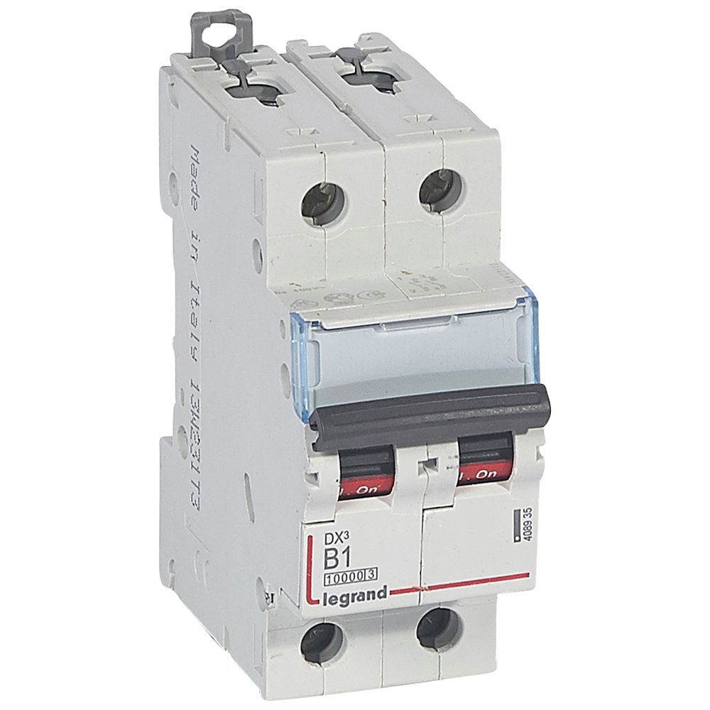 Jistič dvoupolový LEGRAND 408935 DX3 2P B1 10000A/16KA