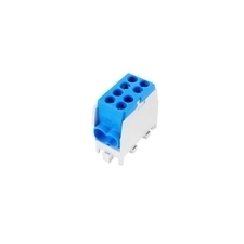 EL 1006512 Svorkovnice rozbočovací HLAK 25 1/2 M2, 100A, 1pól., AL/CU, IP20, modrá, na DIN /2080137