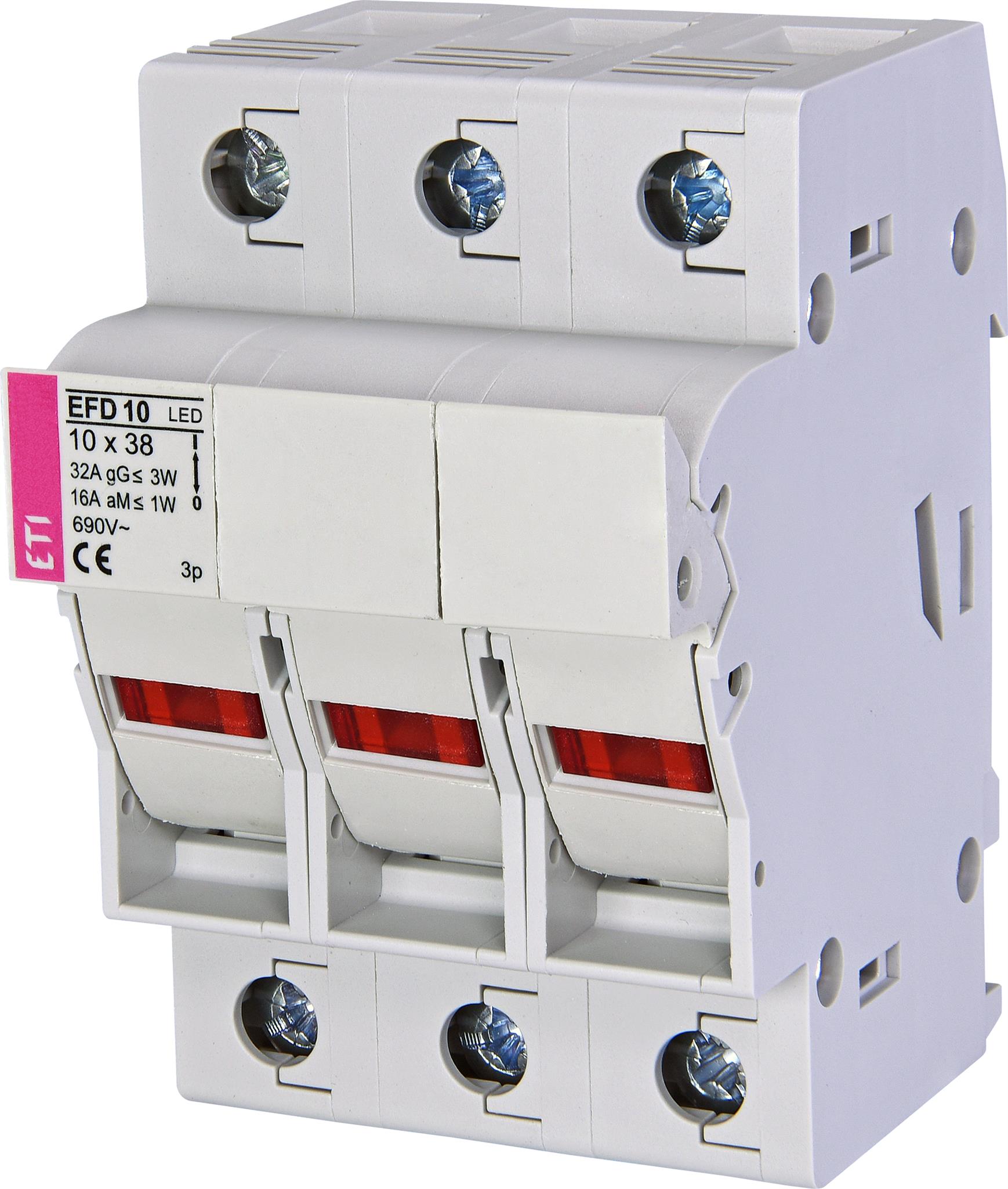 ETI 002540014 pojistkový odpínač, EFD 10 3p LED
