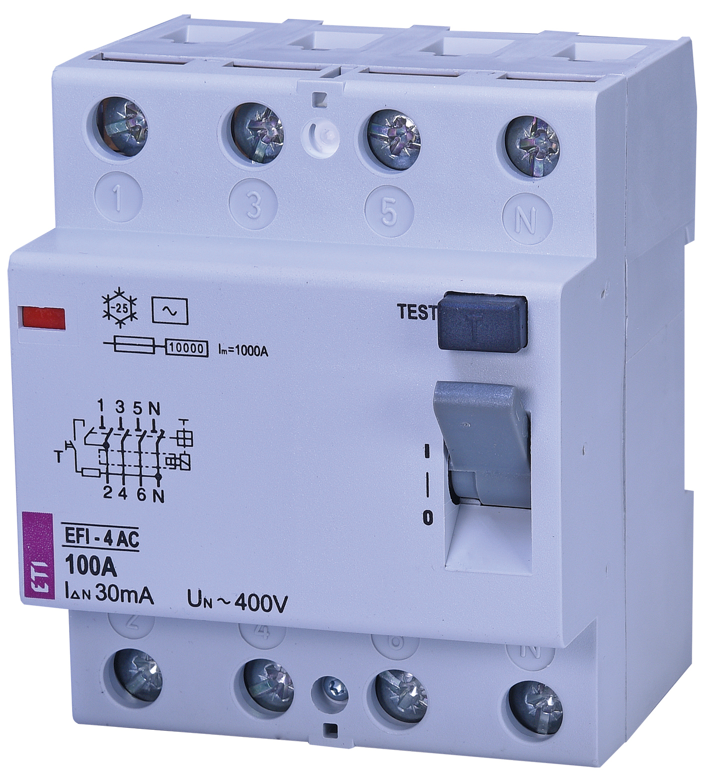 Chránič čtyřpolový ETI 002062151 EFI-4 AC 100/0,03