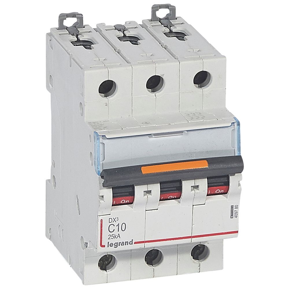 Jistič třípolový LEGRAND 409780 DX3 3P C10 25KA