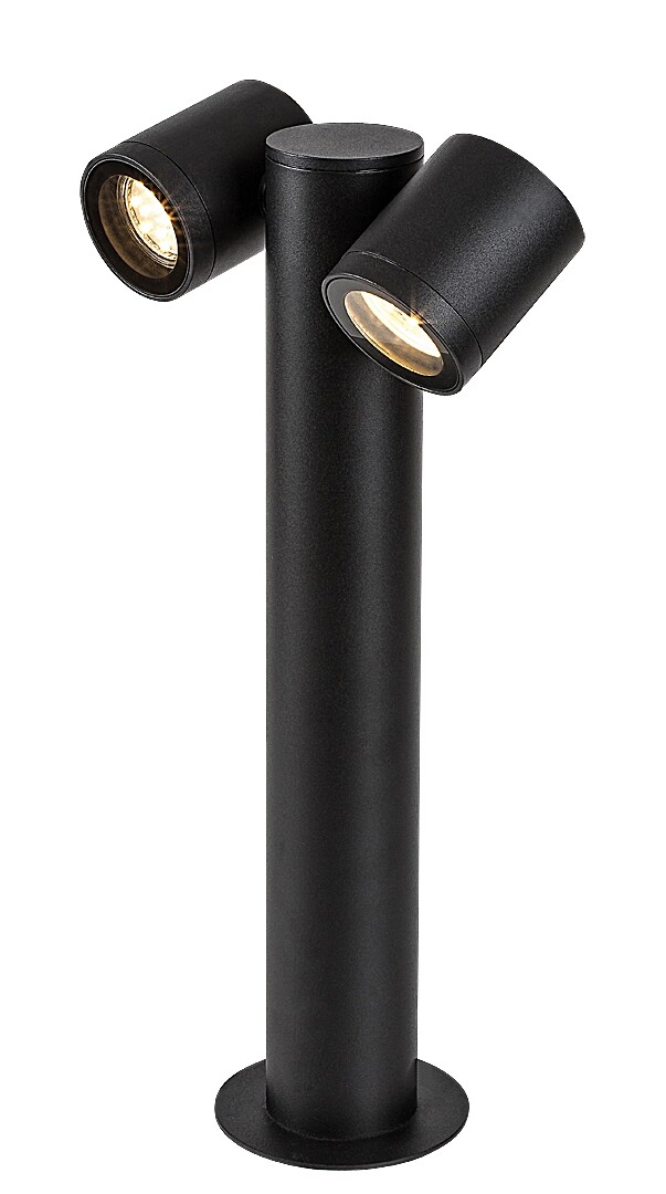 Venkovní sloupkové svítidlo Enol černá GU10 2×35W RABALUX 77113