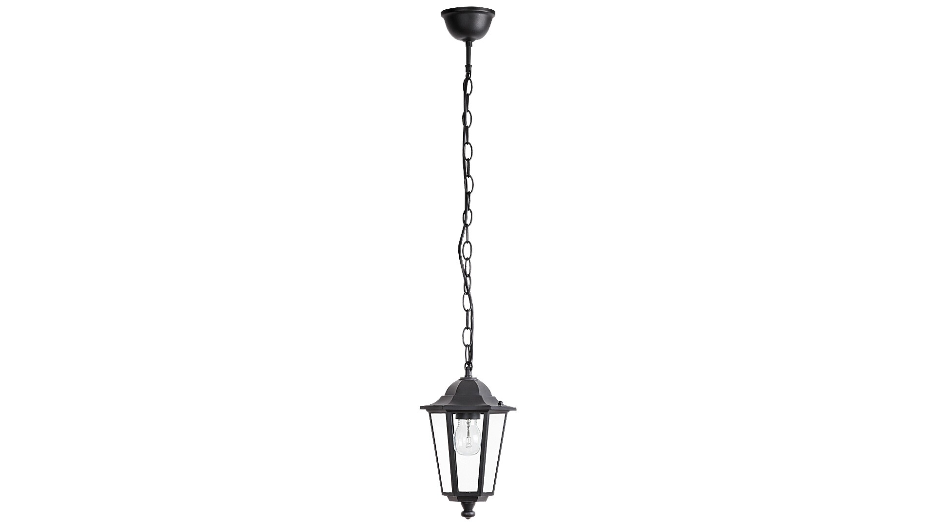 Venkovní závěsné svítidlo Velence černá E27 1×60W RABALUX 8208