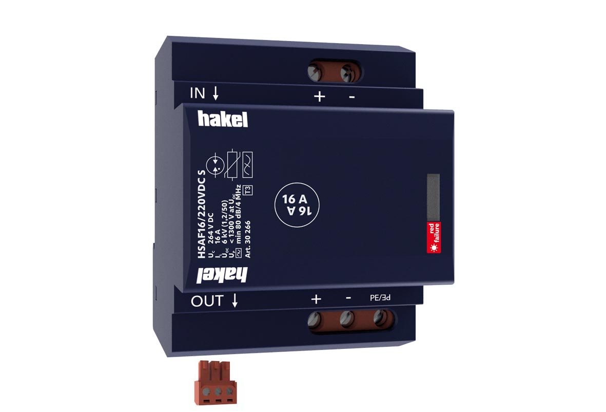 HAKEL 30266 HSAF16/220VDC S SPD typ 3 s VF filtrem DC