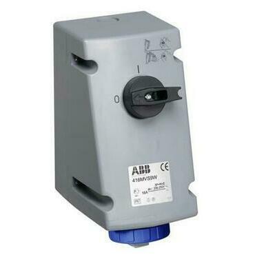 ABB 2CMA167824R1000 Průmyslové vidlice a z. Zásuvka s blokovaným vypínačem, 3p., 16 A, IP67, 6 h