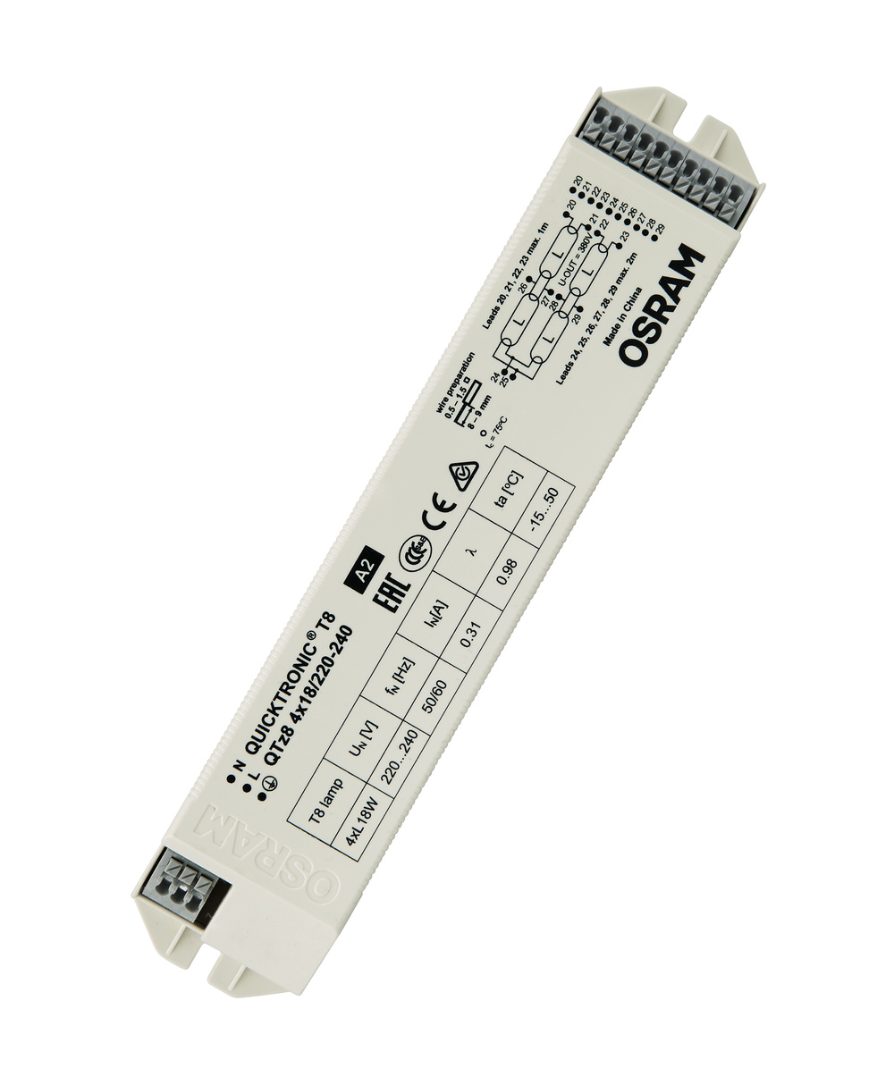 Předřadník elektronický OSRAM QTZ8 4X18/220-240