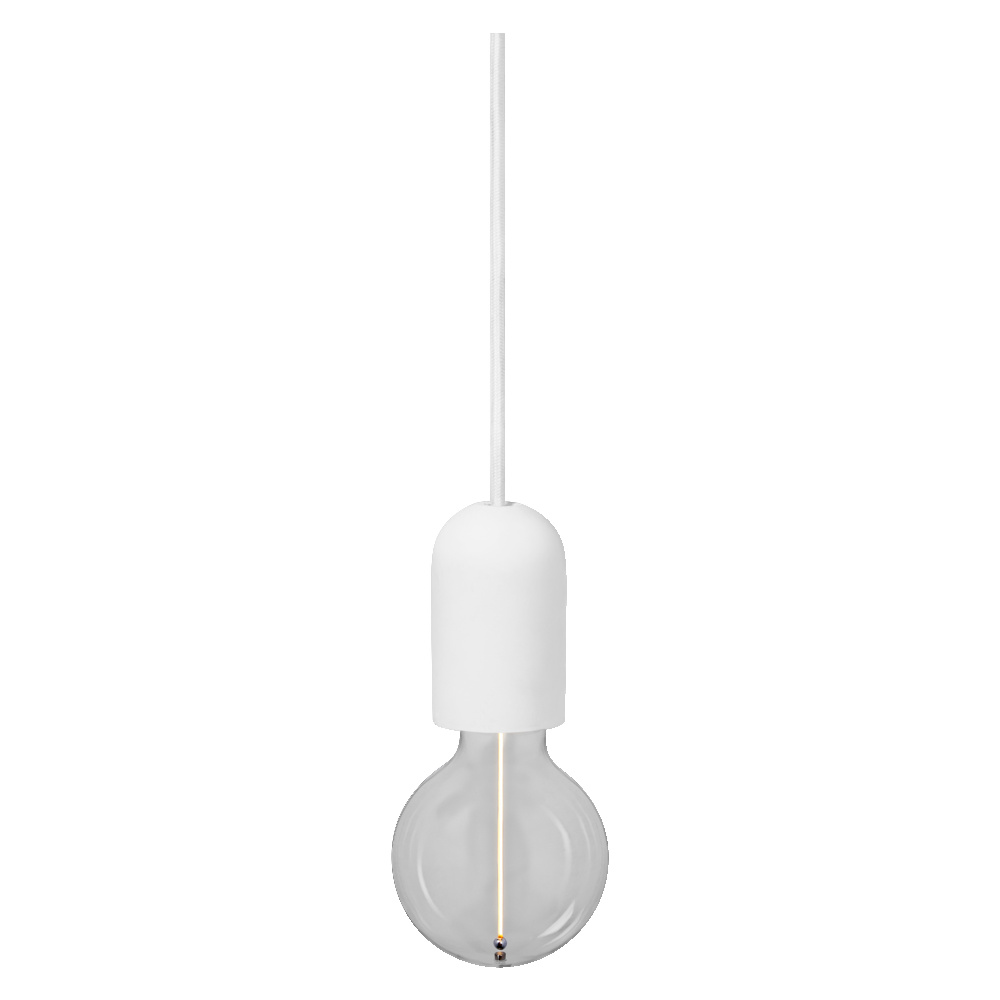 Závěsné svítidlo bílé LEDVANCE 1906 PENDULUM ROUND PLASTER E27 WT