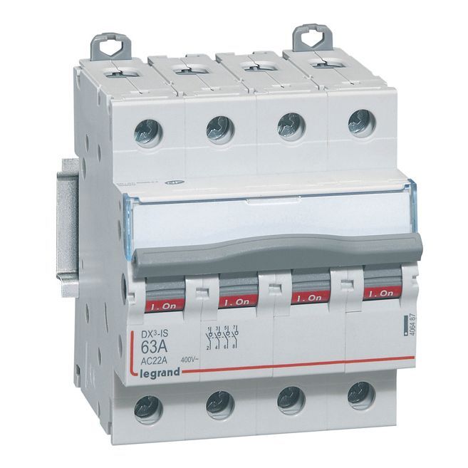LEG 406487 DX3 VYPÍNAČ 4P 63A 400V